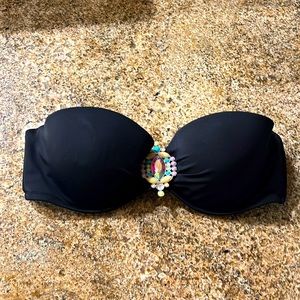 Victoria Secret pink swim top with BLING 34C